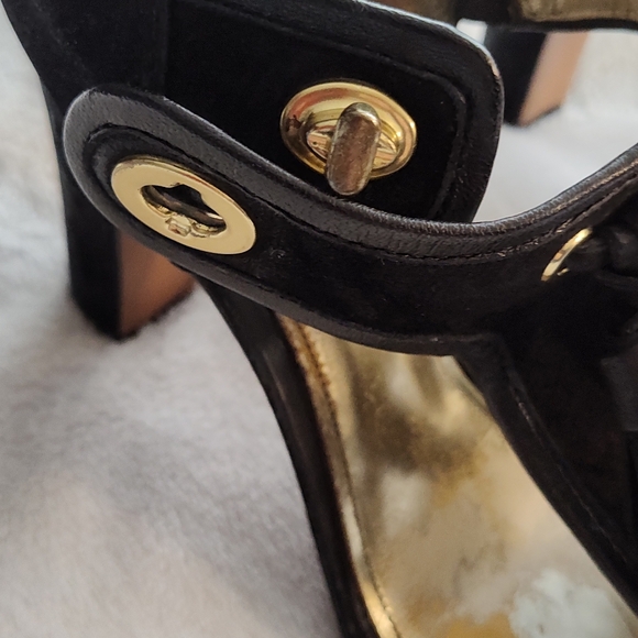 Coach black size 9B heels - Picture 4 of 9